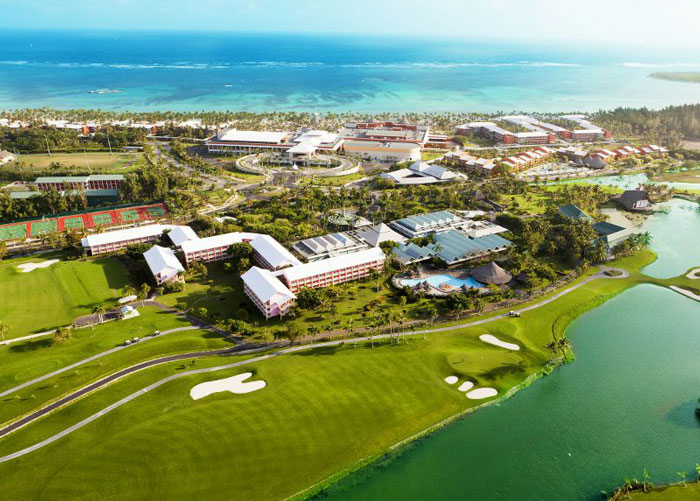 Aerial View of the Resort - Barcelo Bavaro Palace Deluxe. Copyright Barceló Bávaro Palace Deluxe.