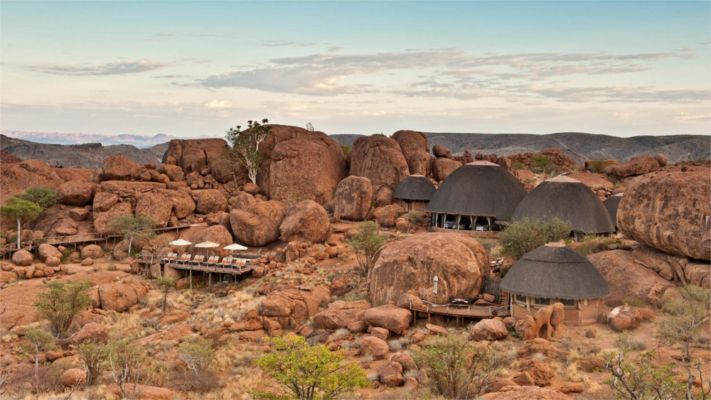 View of Mowani Mountain Camp - Mowani Mountain Camp. Copyright Mowani Mountain Camp.