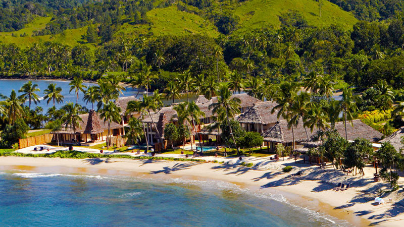 Aerial View of the Resort - Nanuku Resort and Spa. Copyright Nanuku Resort and Spa.