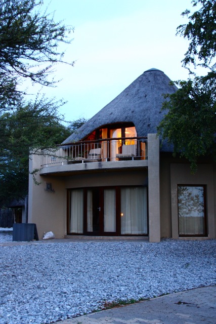 Okaukuejo Rest Camp Chalet Outside View - Okaukuejo Rest Camp. Copyright Okaukuejo Rest Camp.