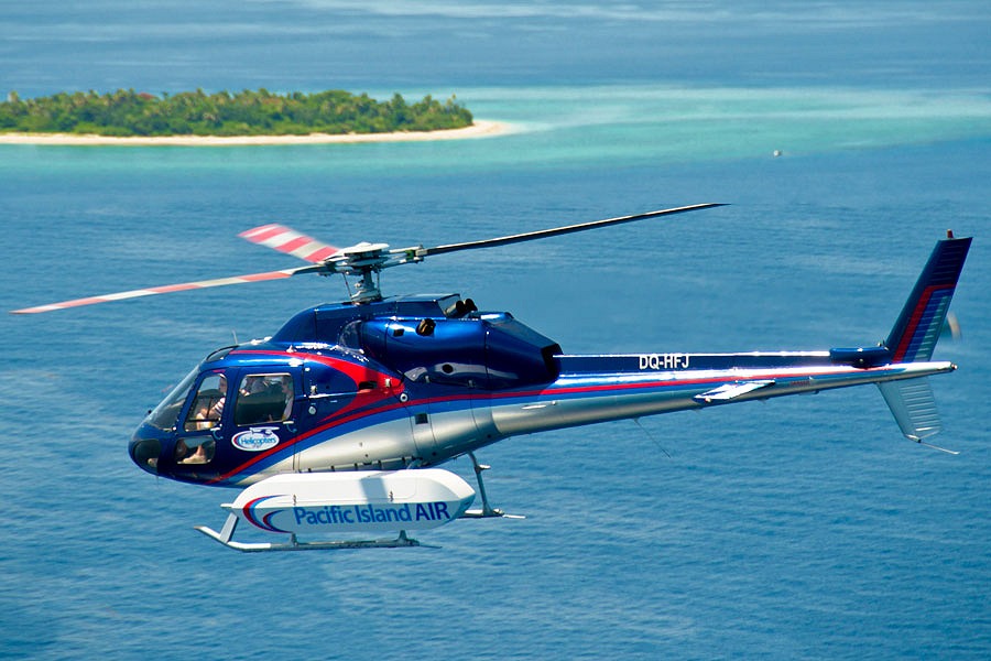 Helicopter - Pacific Island Air. Copyright Pacific Island Air.