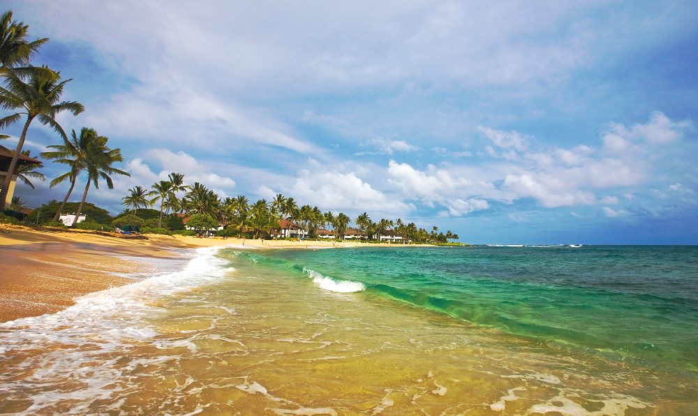 Po'Ipu Beach - Po'Ipu Beach. Copyright Hawaii Tourism Authority (HTA) / Tor Johnson.
