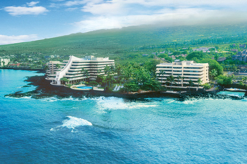 Aerial view - Royal Kona Resort. Copyright Royal Kona Resort.